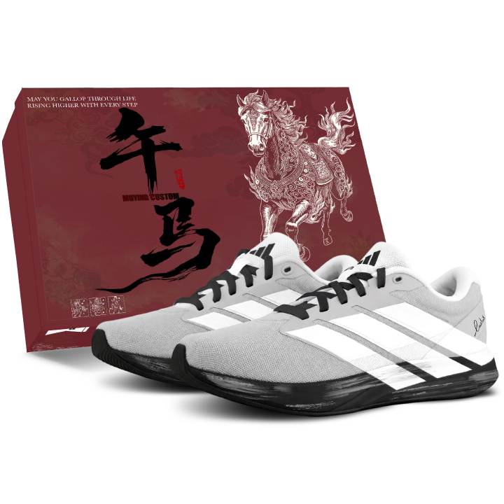 Adidas Adidas Duramo RC Running Shoes Unisex Low Top Gray/White/Black