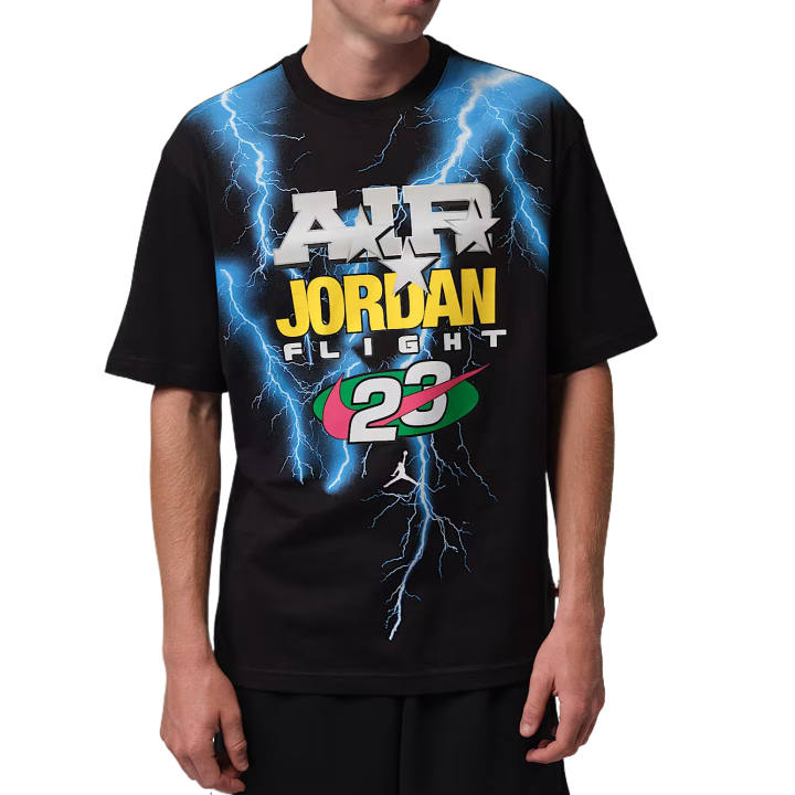 Jordan Jordan Brooklyn T Shirts Men's Black Crew Neck Moderate