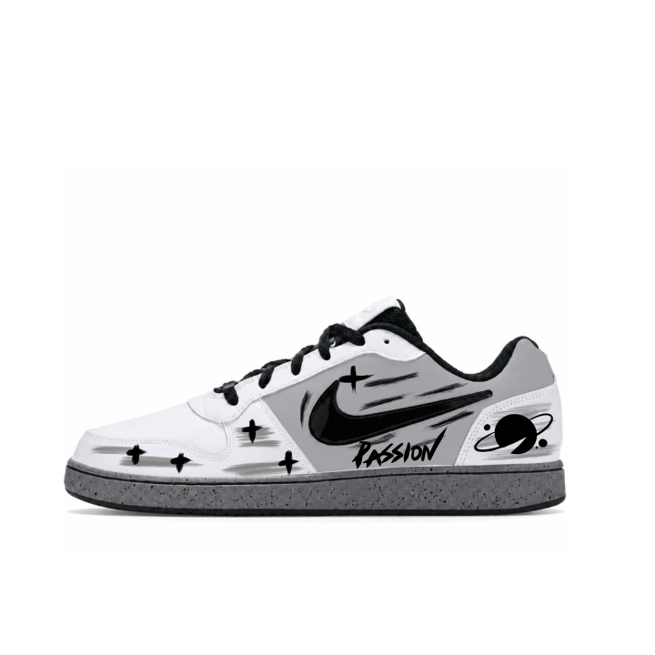 Nike Nike EBERNON Skateboard Shoes Men's Low Top White Black Gray Multicolor