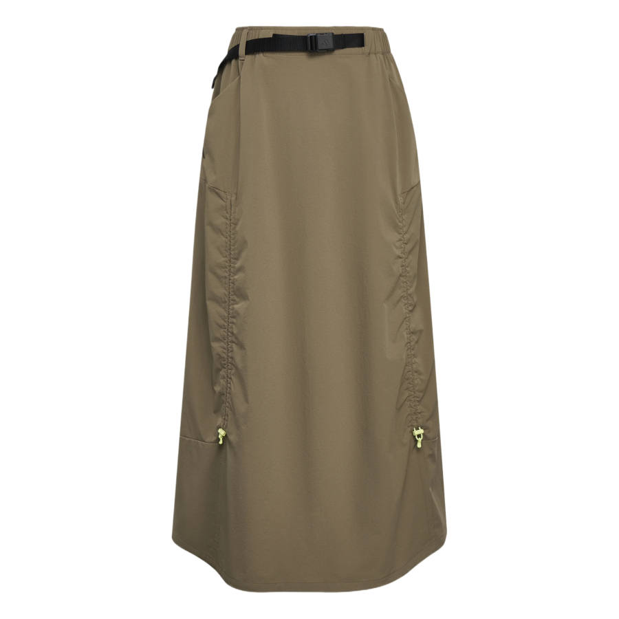 Adidas Adidas XPLORIC Casual Long Skirts Women's Khaki Brown Moderate Long Skirt