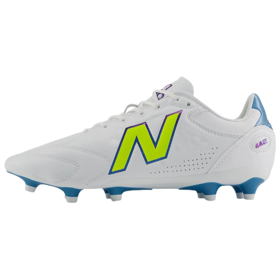New Balance New Balance NB 442 Pro V3 Soccer Shoes Unisex White Printer Ribbons Alkaline Green