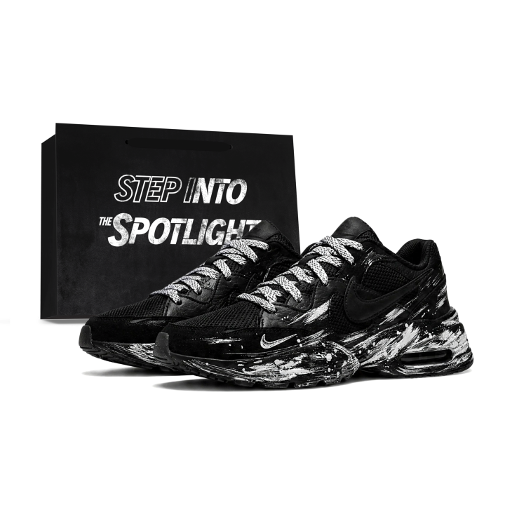 Nike Nike Air Max Fusion Running Shoes Unisex Low Top Black Gray