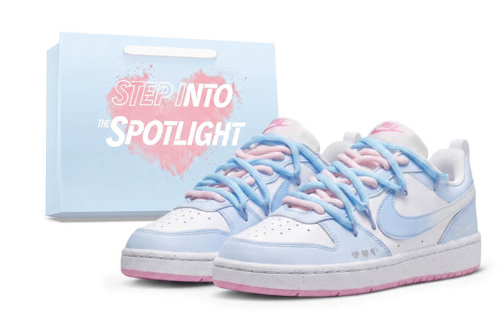 Nike Nike Court Borough Skateboard Shoes Women's Low Top Pink