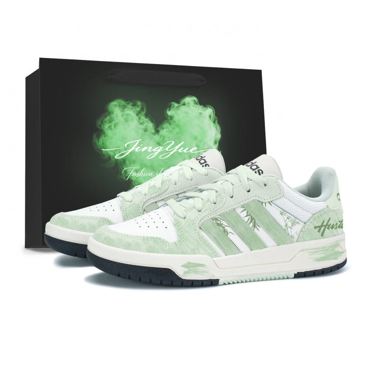 Adidas Adidas ENTRAP Skateboard Shoes Unisex Low Top White/Green