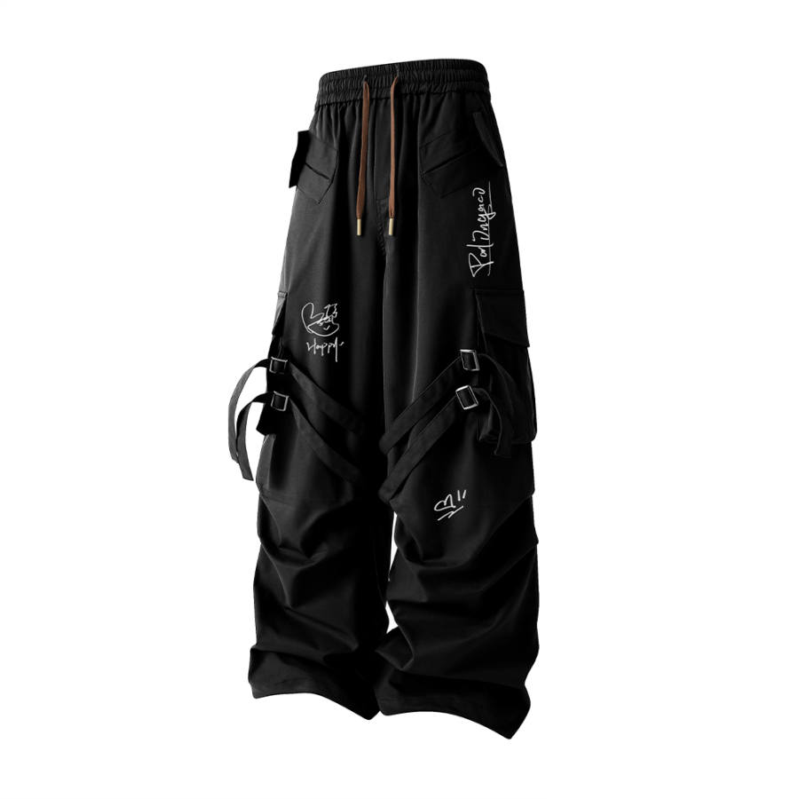 PAL ONGACO Casual Pants Unisex Moderate Straight Fit Pants