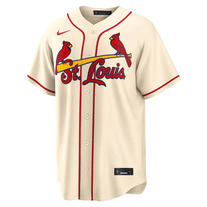 Nike Nike Baseball Jerseys Men's Cream V Neck Moderate