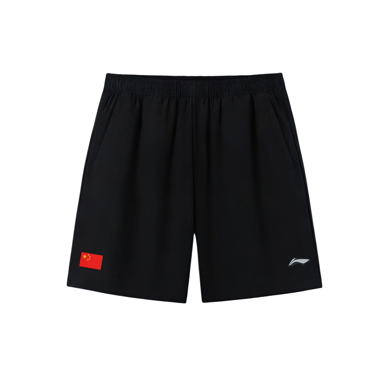 Li-Ning Li Ning Casual Shorts Men's Black Label Attached Version National Flag Logo Needs To Be Embroidered Separately Thin Straight Fit Pants