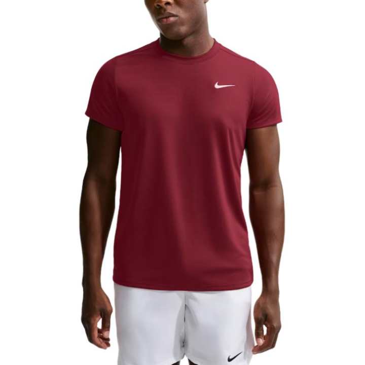 Nike Nike Court Victory Tennis Tops Men's Red Crew Neck Moderate