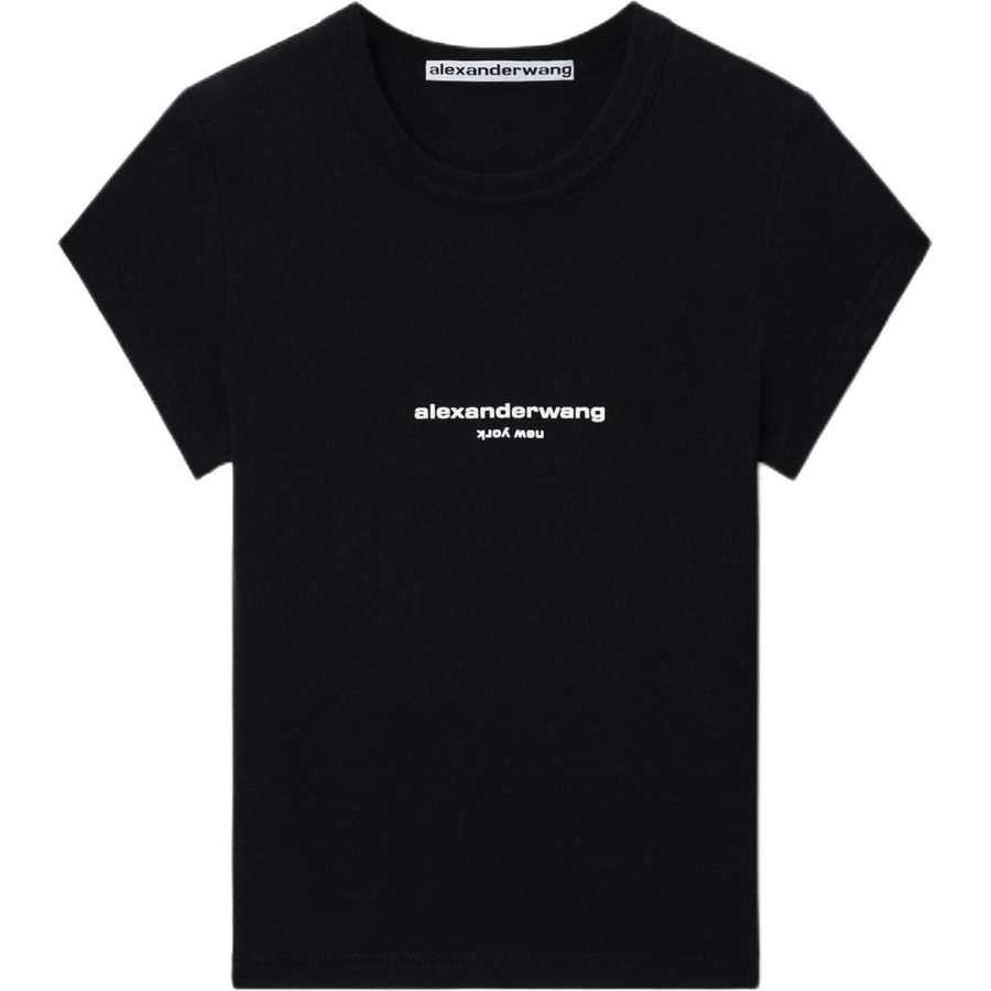 Alexander Wang SS26 T Shirts Women's Black Crew Neck
