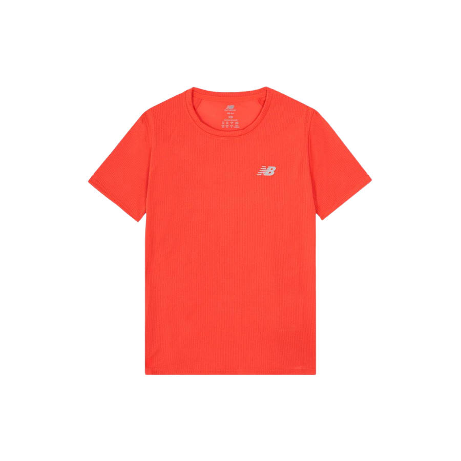 New Balance New Balance Running T Shirts Women's Red Crew Neck Moderate