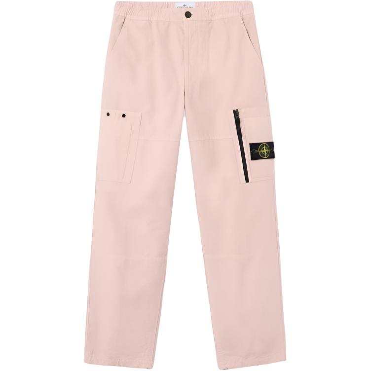 STONE ISLAND Cargo Pants Men's Antique Rose Moderate Straight Fit Pants
