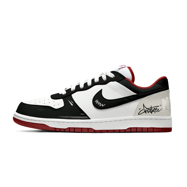 Nike Nike Big Low Lux Skateboard Shoes Unisex Mid Top Black Red White Colorway