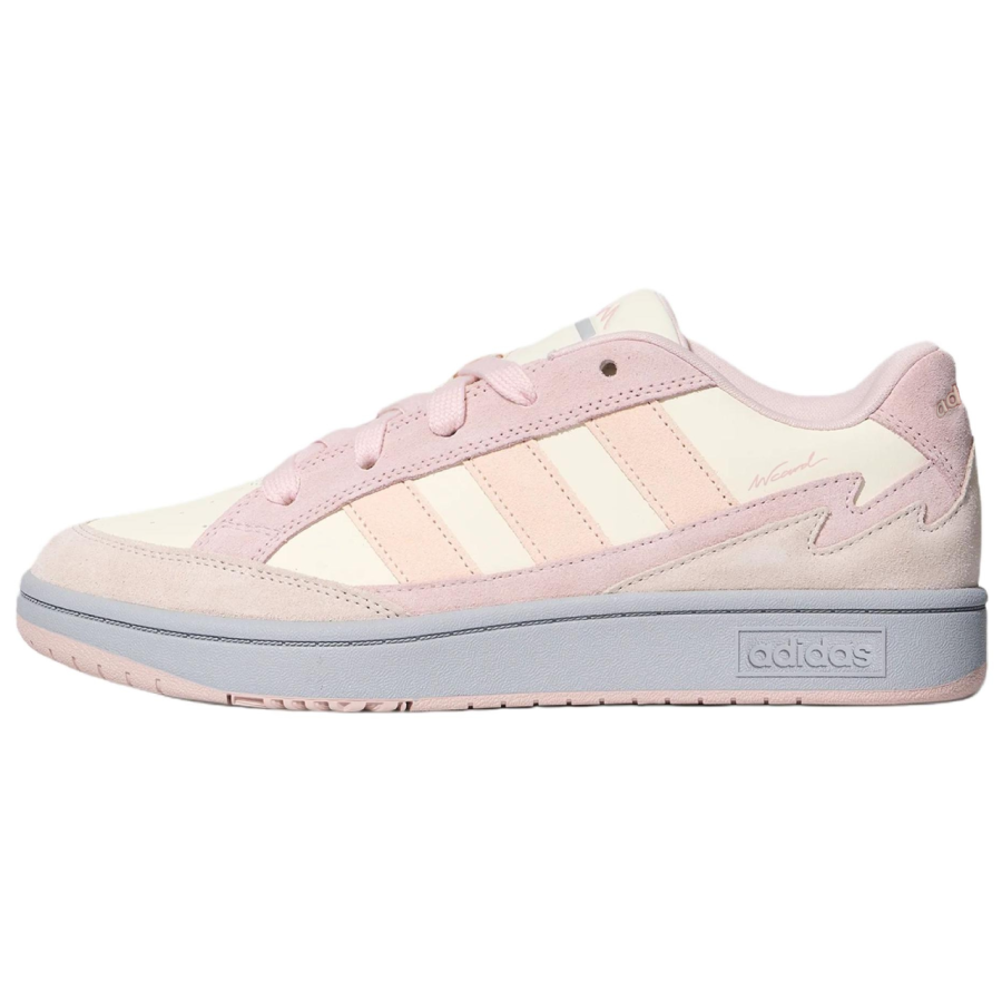 Adidas Adidas WCARD ADV Skateboard Shoes Unisex Low Top Ivory/Light Sesame Purple Pink
