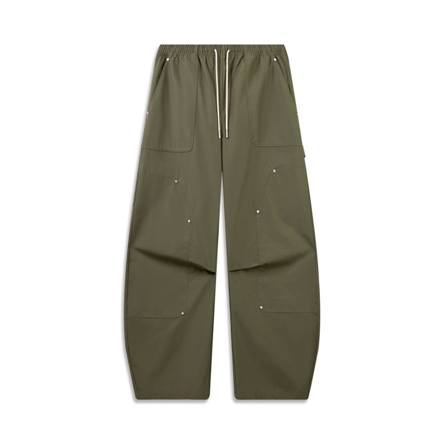 Li-Ning Li Ning Sports Pants Men's Turtle Green Moderate Straight Fit Pants