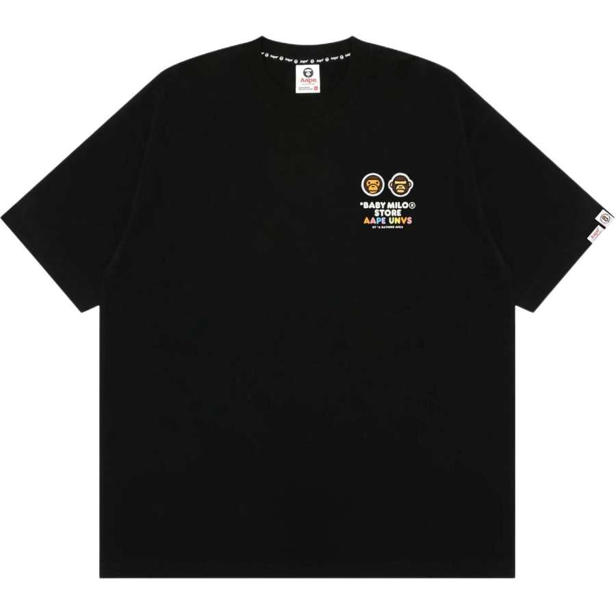 Aape X BABY MILO STORE BY A BATHING APE BABY MILO STORE T Shirts Unisex Crew Neck
