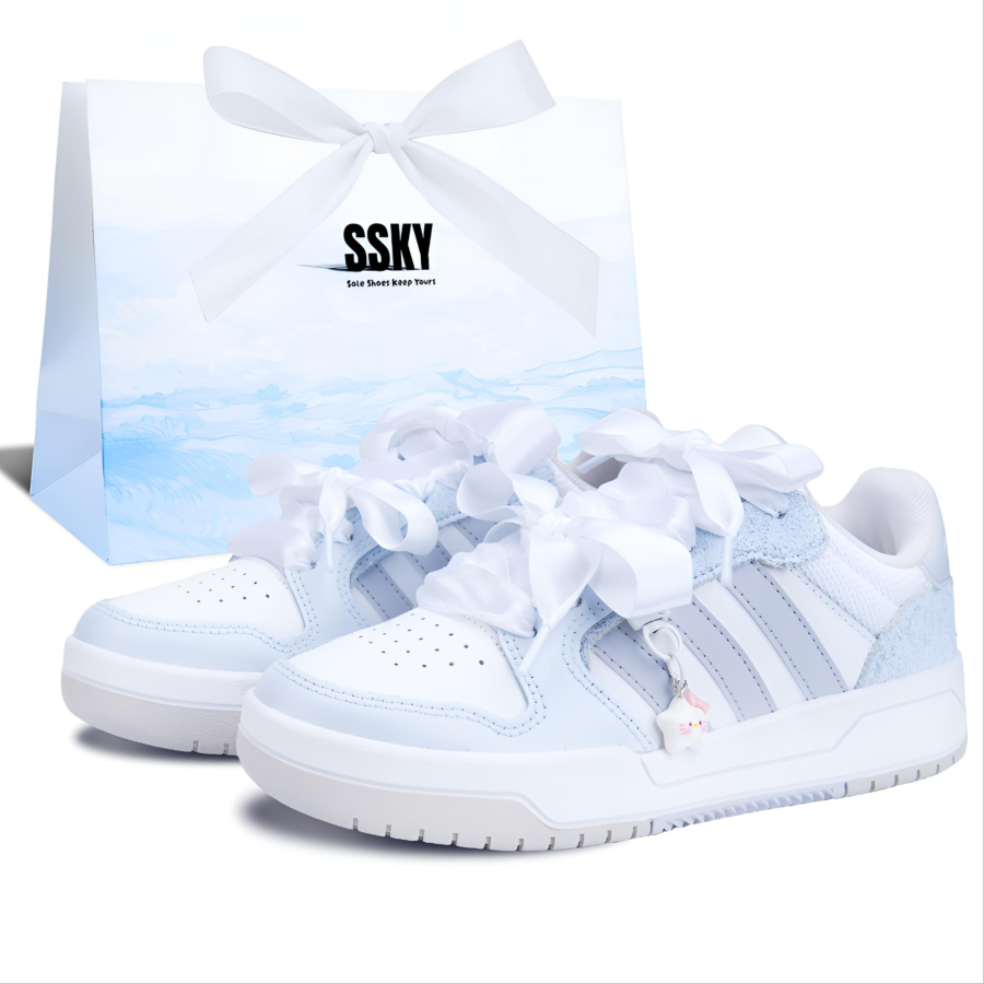 Adidas Adidas ENTRAP Skateboard Shoes Unisex Low Top Blue/White