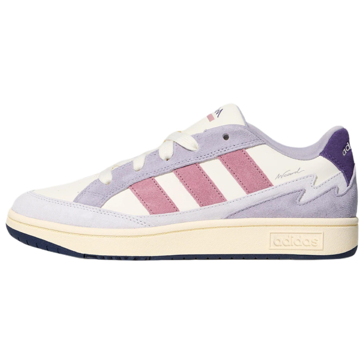 Adidas Adidas WCARD ADV Skateboard Shoes Unisex Low Top Jade White/Magical Purple Pink/Honor Gray