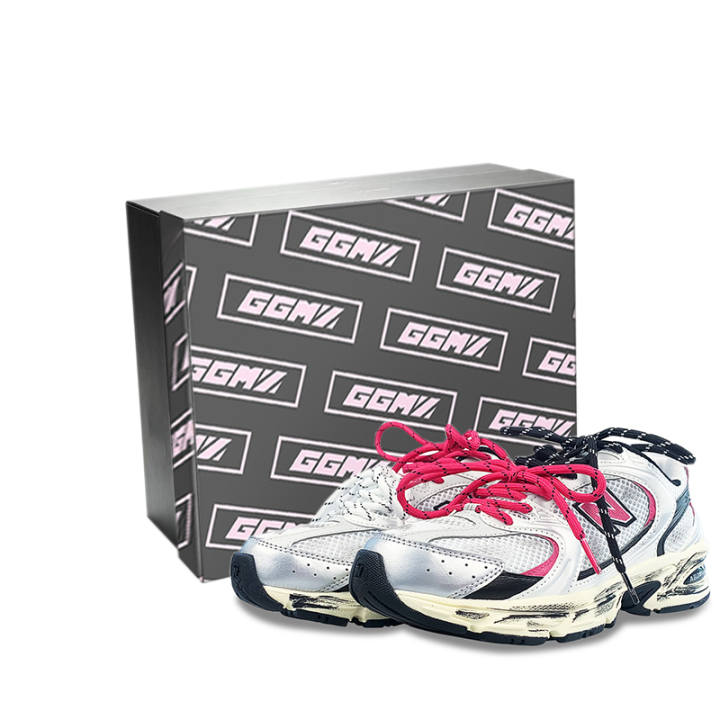 New Balance New Balance Running Shoes Unisex Low Top Silver/Black/Pink