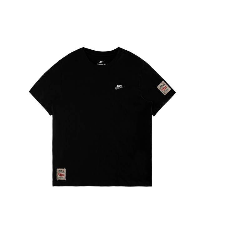 Nike Nike Sportswear Club T Shirts Men's Black/White/Dark Gray Crew Neck Moderate