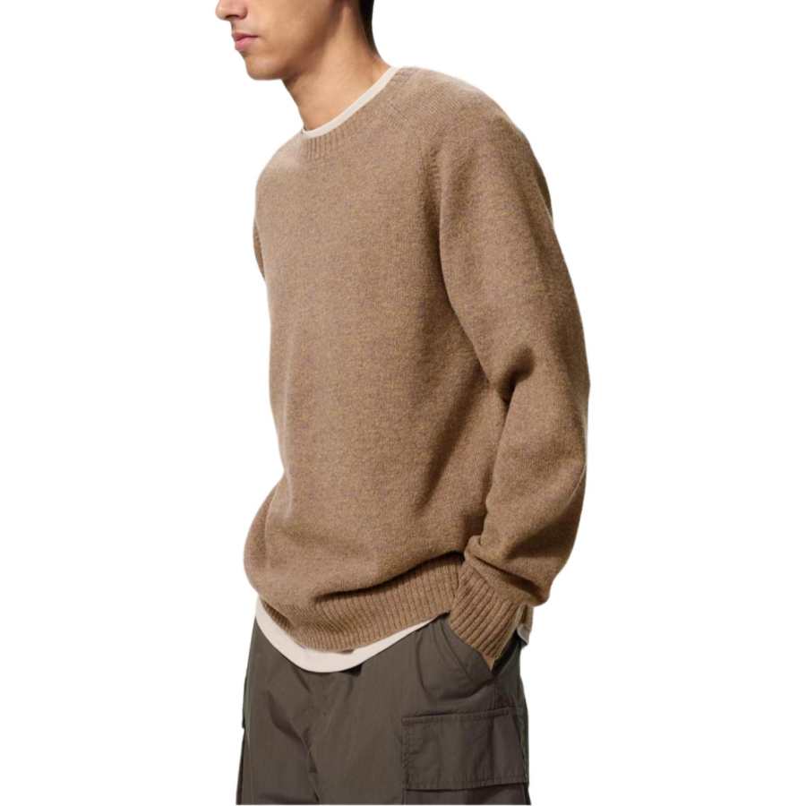 UNIQLO SS26 Knitwear Unisex Umber Crew Neck Moderate