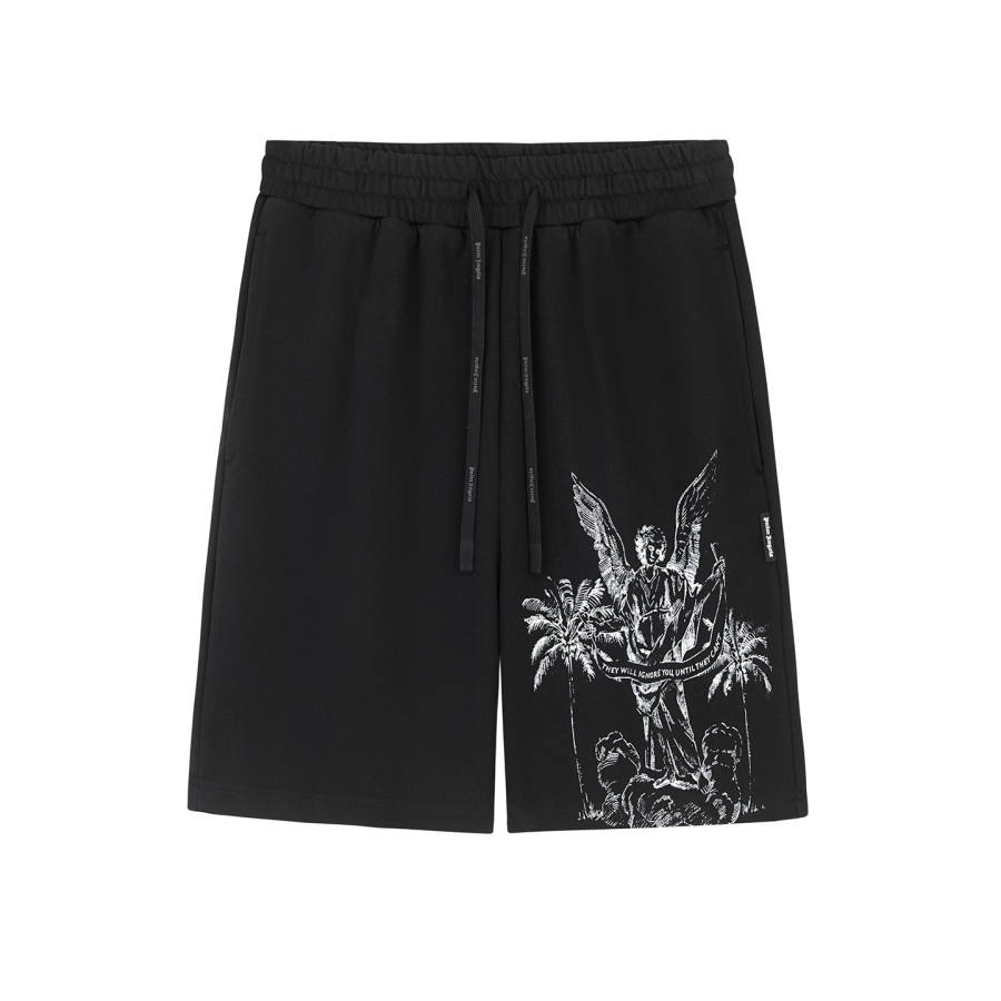 PALM ANGELS Casual Shorts Unisex Moderate Straight Fit Pants