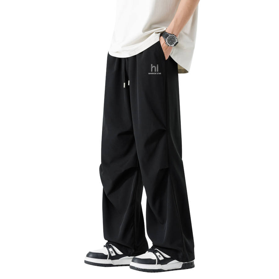 WARRIOR WARRIOR Casual Pants Unisex Thin Wide Leg Pants