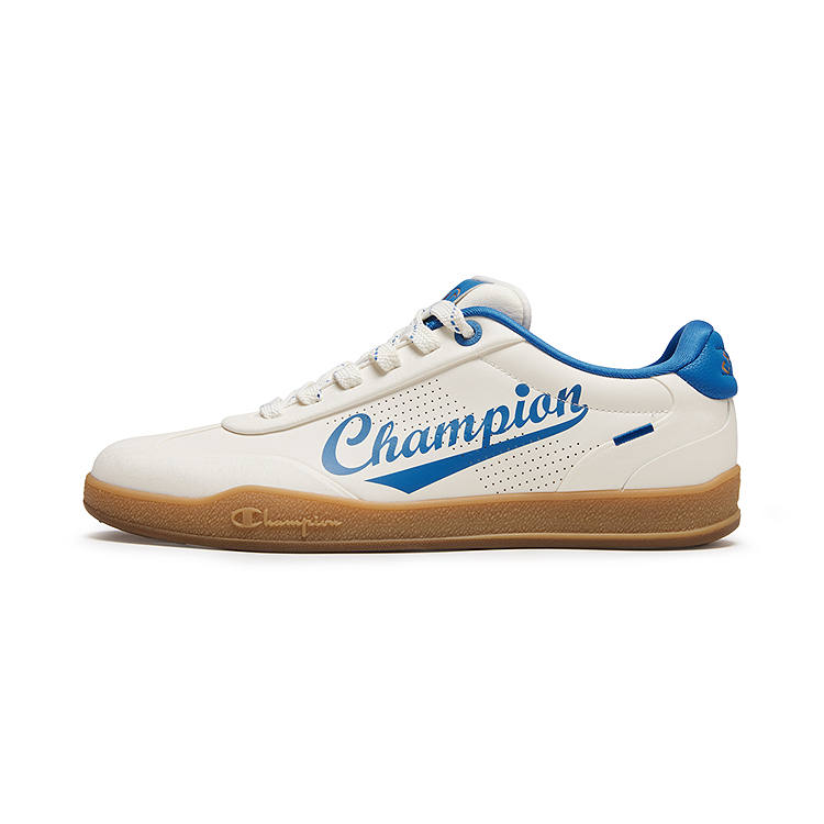 Champion Skateboard Shoes Men's Low Top Milk White/Blue Agate