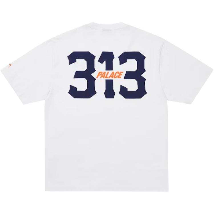 PALACE Detroit Tigers × MLB T Shirts Unisex White Crew Neck Other