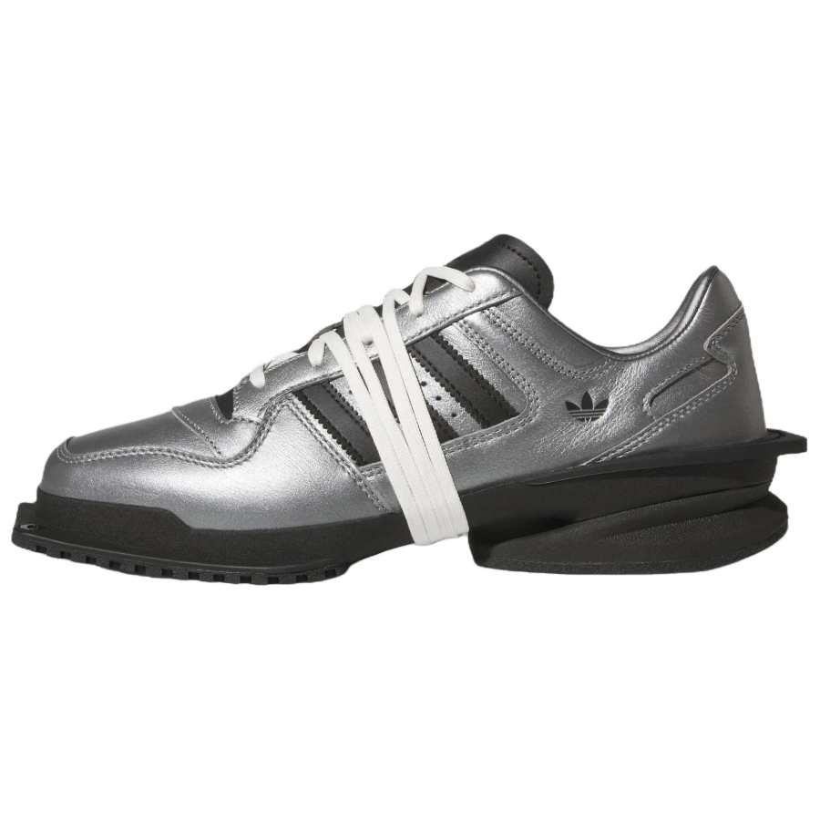 Adidas Originals FORUM Casual Shoes Women's Bright Metallic Iron Gray/Black/Bright White