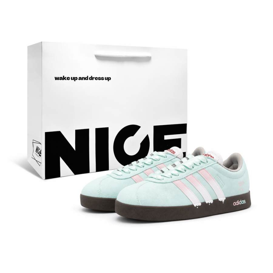 Adidas Adidas VL COURT 2.0 German Army Trainers Unisex Low Top Pink