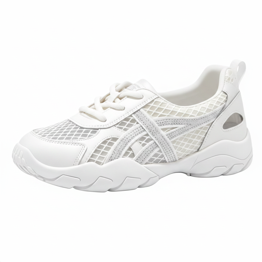 JBBCN JBBCN Casual Shoes Women's Low Top White Silver Multicolor