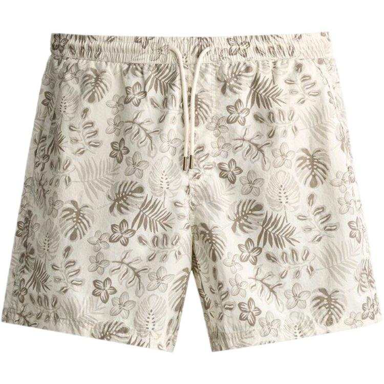 ZARA Swimming Shorts Men's White Moderate