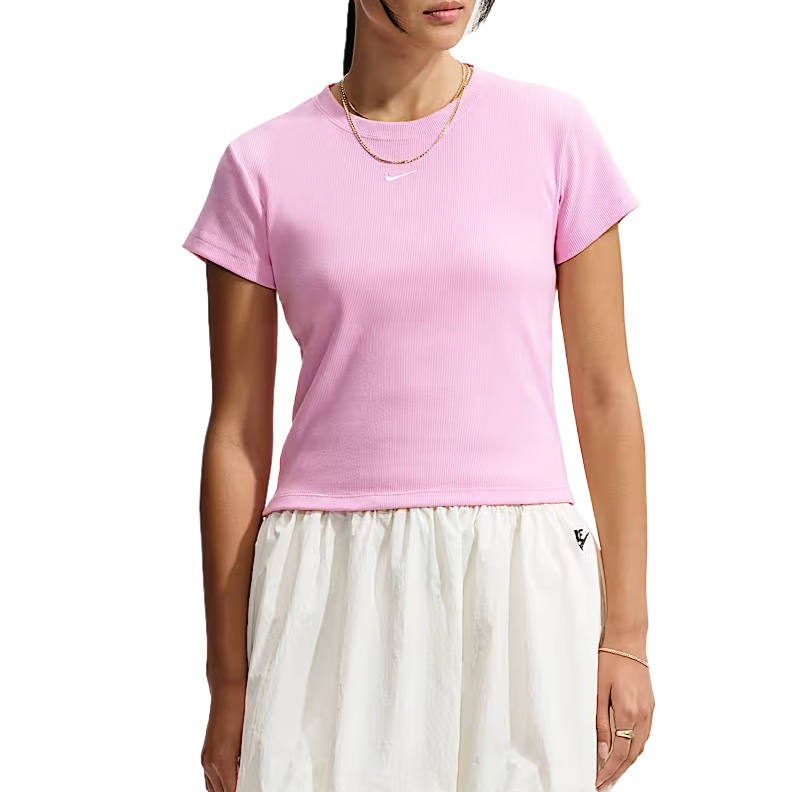 Nike Nike Sportswear T Shirts Women's Pink Ascend/Set Sail Crew Neck Moderate