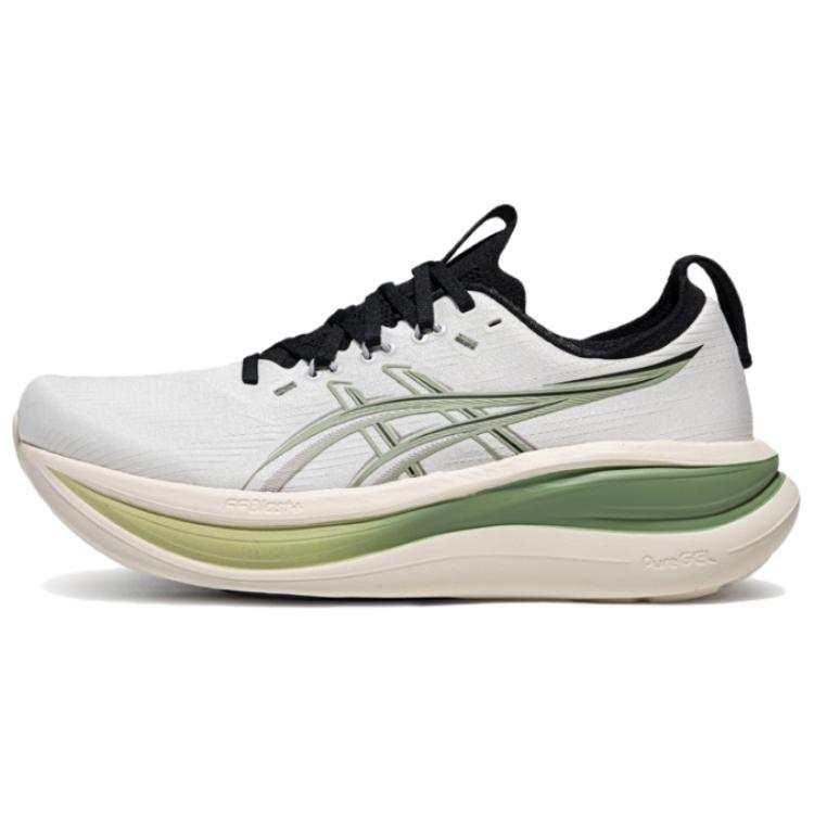 ASICS GEL NIMBUS 28 Running Shoes Unisex Milk White/Green