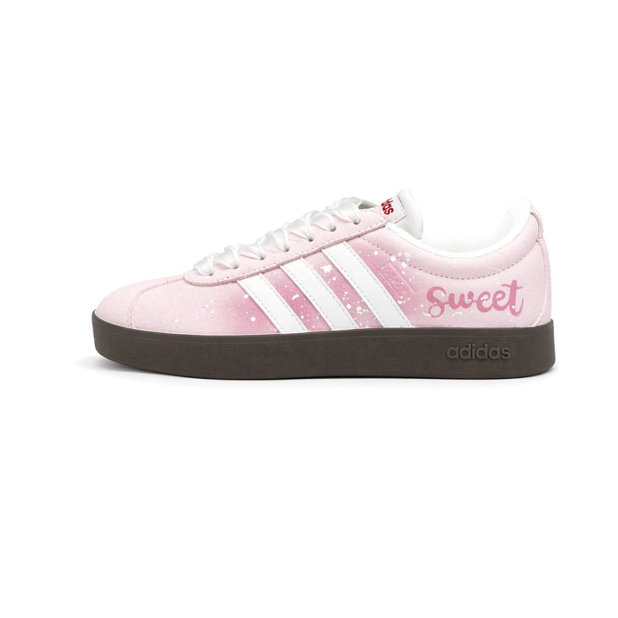 Adidas Adidas VL COURT 2.0 German Army Trainers Unisex Low Top Pink