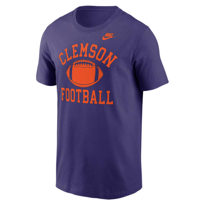 Nike Nike College T Shirts Men's Purple Crew Neck Moderate
