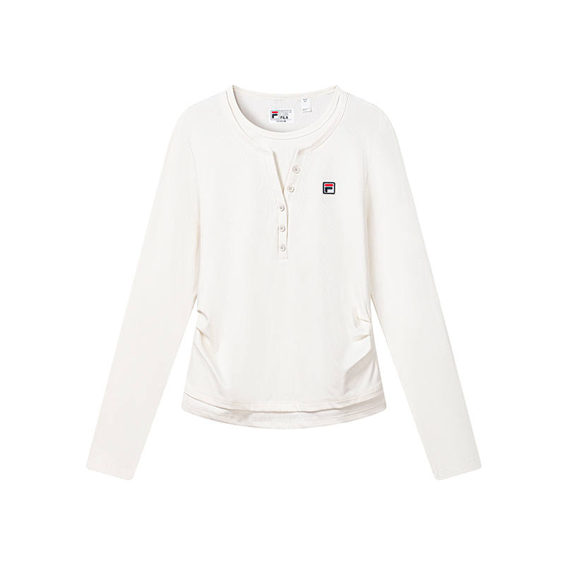 FILA Heritage T Shirts Women's Titanium White Moderate Nipped In Waist