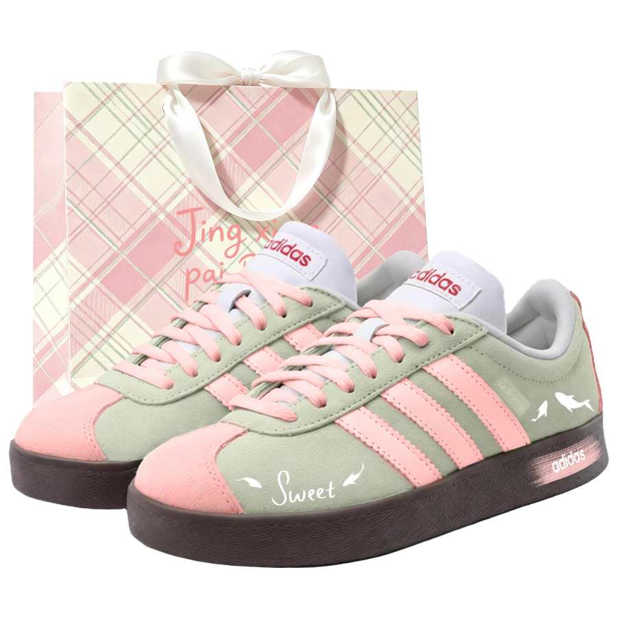 Adidas Adidas VL COURT 2.0 German Army Trainers Women's Low Top Matcha Green