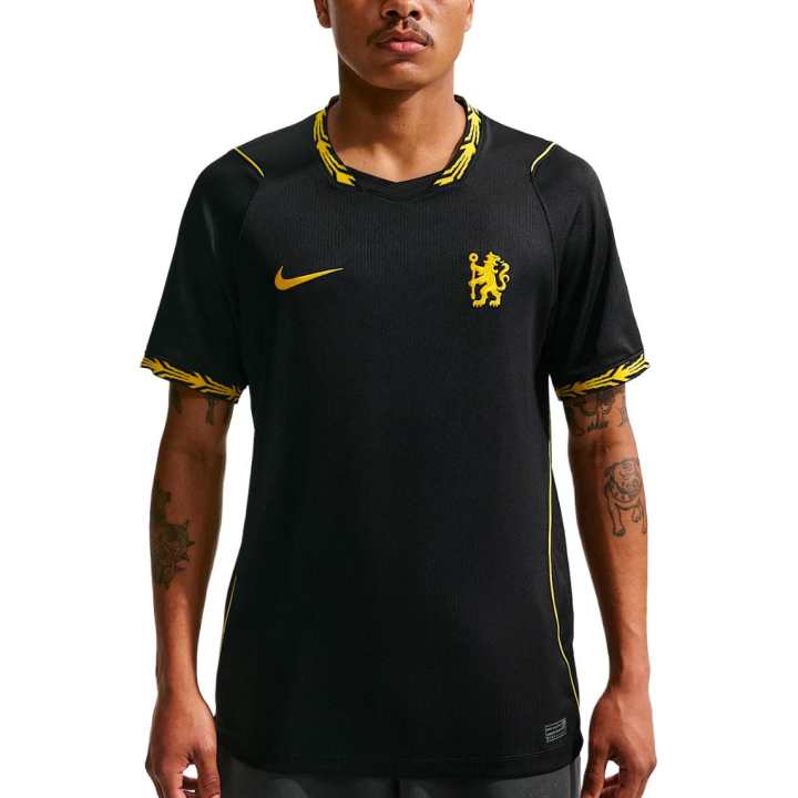 Nike Nike Chelsea Soccer Jerseys Men's Black/West Gold/West Gold Moderate