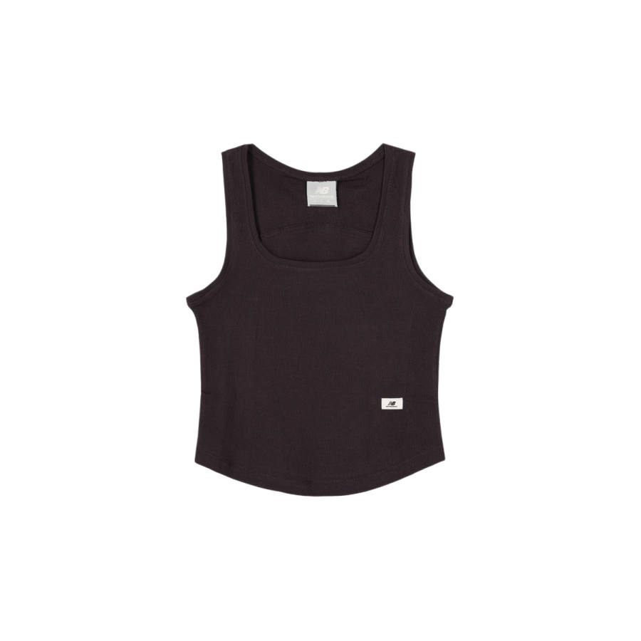 New Balance New Balance Women's Tank Tops Women's Brown Square Collar Moderate Straight Fit