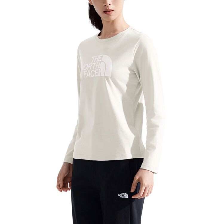 THE NORTH FACE T Shirts Women's Ecru Crew Neck Moderate