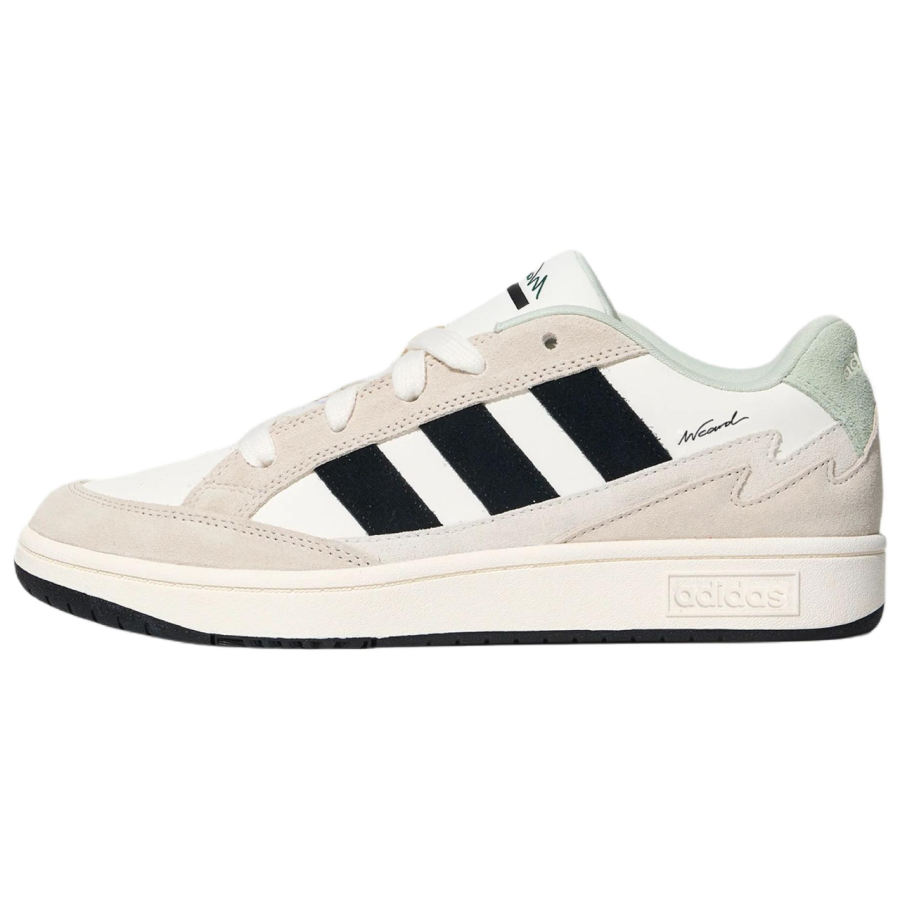 Adidas Adidas WCARD ADV Skateboard Shoes Unisex Low Top Bright White/Forest Green/Bauxite Brown