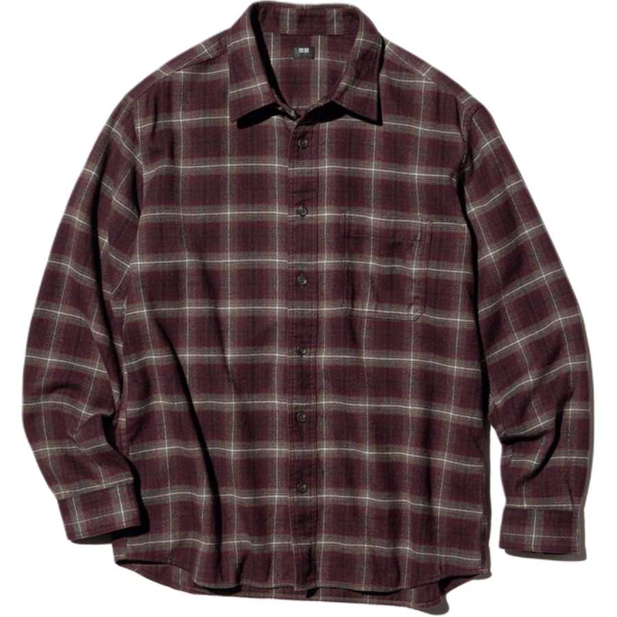 UNIQLO SS26 Shirts Unisex Burgundy Moderate