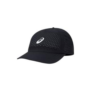 ASICS Cotton Polyester Baseball Caps Unisex Black