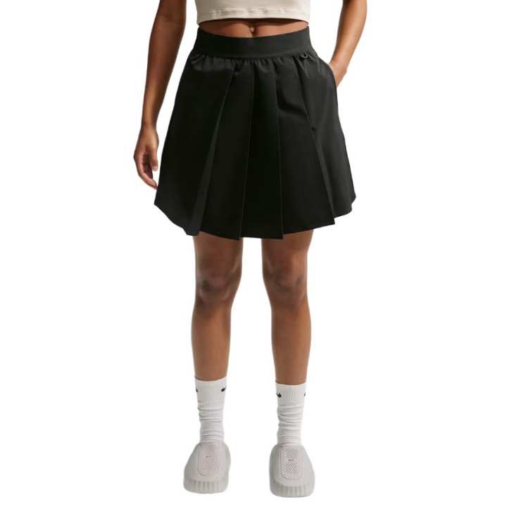 Nike Nike Casual Short Skirts Women's Black/Dark Smoke Gray Moderate Pleated Skirt