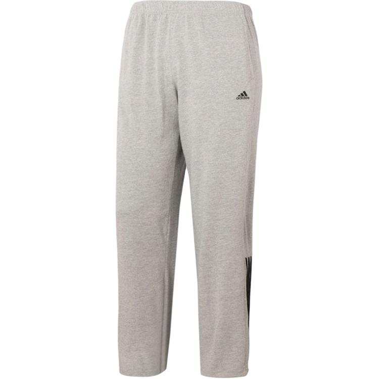 Adidas Adidas Knitted Sweatpants Men's Gray/Black Moderate Straight Fit Pants