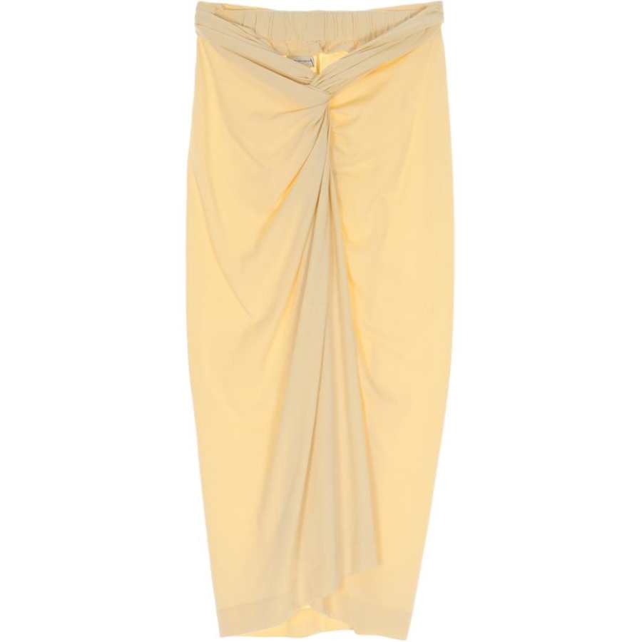 DRIES VAN NOTEN Casual Long Skirts Women's Yellow Moderate Long Skirt