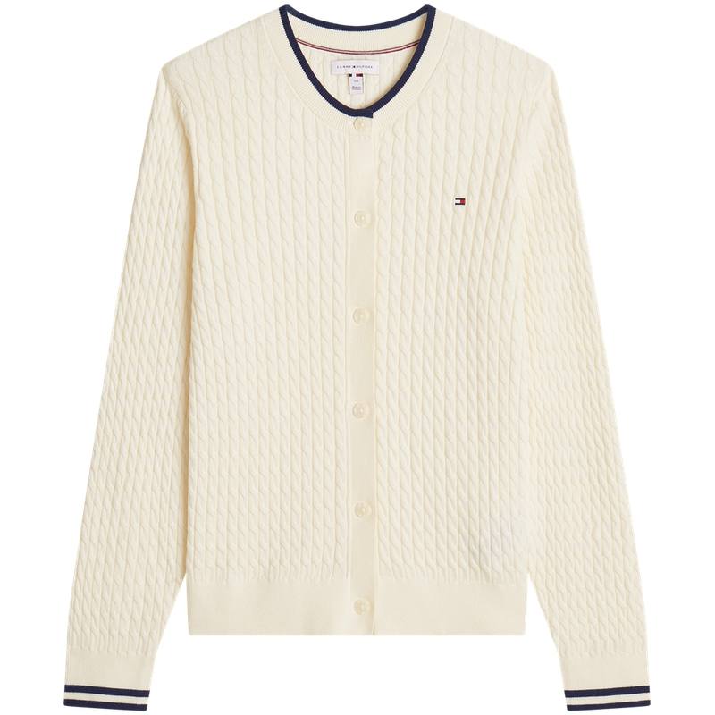 Tommy Hilfiger Knitwear Women's White YA6 Crew Neck Moderate