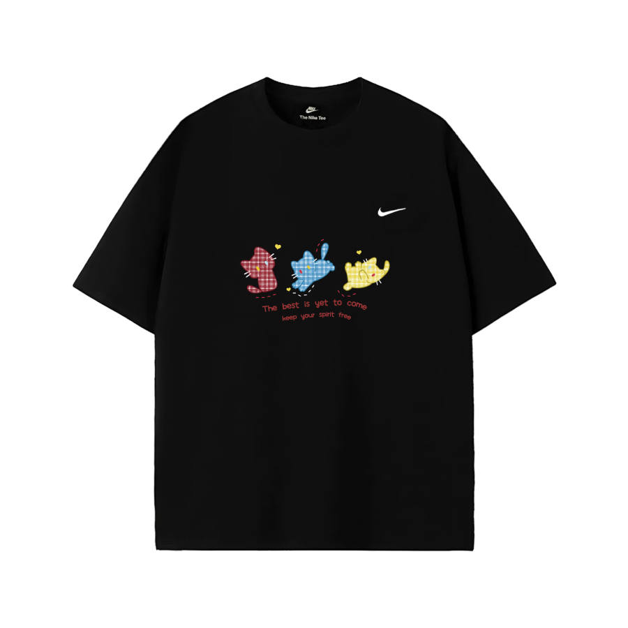 Nike Nike T Shirts Unisex Black Crew Neck Moderate Straight Fit