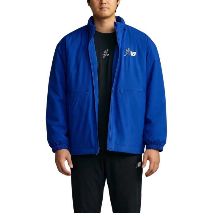 New Balance New Balance Jackets Men's Blue Stand Collar Moderate